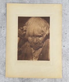 Edward Curtis Photogravure Old Woman Mourning