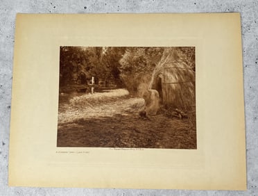 Edward Curtis Photogravure A Summer Camp
