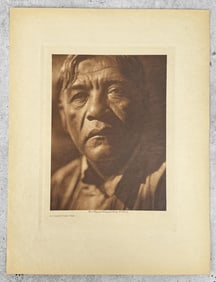 Edward Curtis Photogravure A Coast Pomo Man