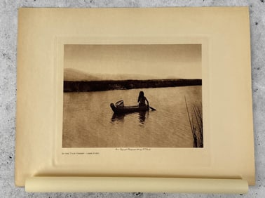 Edward Curtis Photogravure In The Tule Swamp