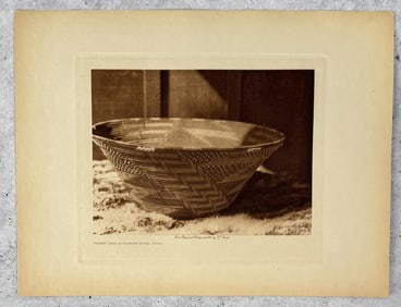 Edward Curtis Photogravure Puberty Basket Pomo