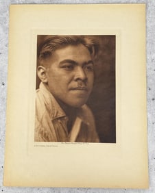 Edward Curtis Photogravure Southern Miwok Youth