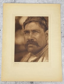Edward Curtis Photogravure A Maidu Man