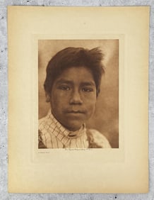 Edward Curtis Photogravure A Maidu Boy