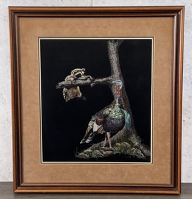 Ron Ukrainetz Turkey Scratchboard & Acrylic