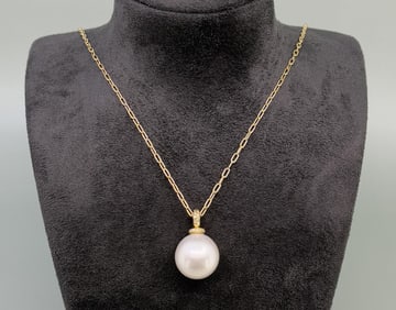 14K Gold & Pearl Necklace