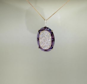 Mahsa Zargar 14K Rose Gold Amethyst Necklace