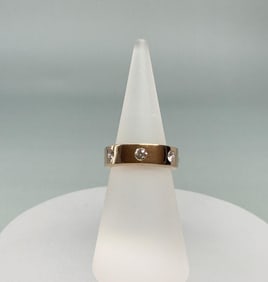 14K Rose Gold & Diamond Love Ring