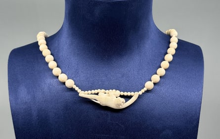 Carved Monkey Necklace Montana Residents Only