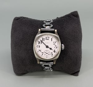 WWI WW1 Period Converted Elgin Pocket Wrist Watch