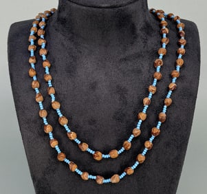 Ghost Bead Native American Necklace