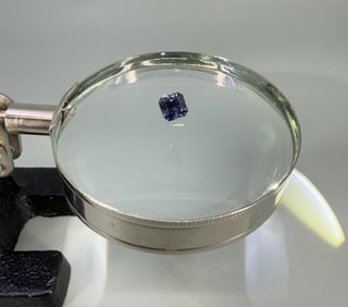 2.1ct Radiant Cut Lab Grown Sapphire