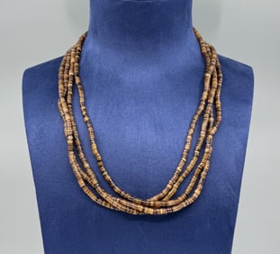 Zuni 4 Strand Heishi Necklace