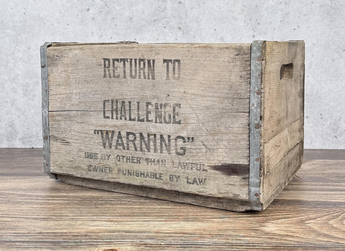 Challenge Dynamite Wood Box: 16 1/2" by 13" by 10 1/2".