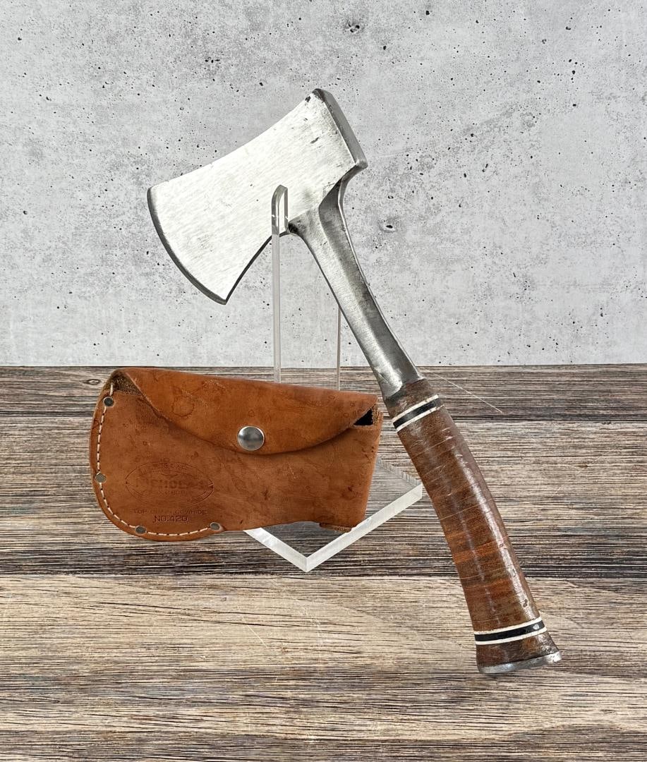 Estwing 420 Leather Handle Hatchet: Nice example.
