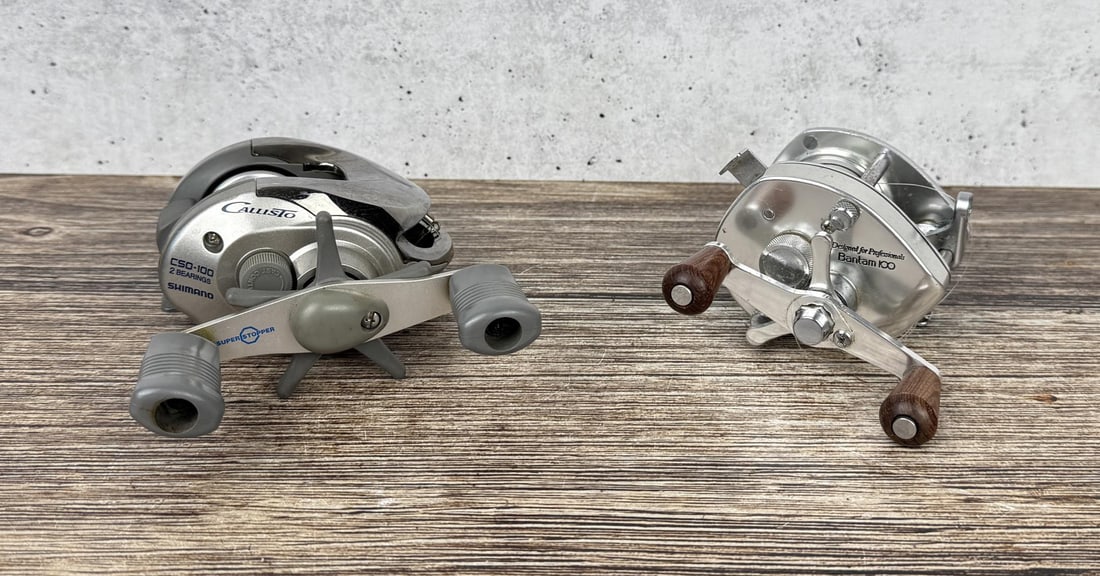 Group of Shimano Bait Casting Reels: Nice lot.