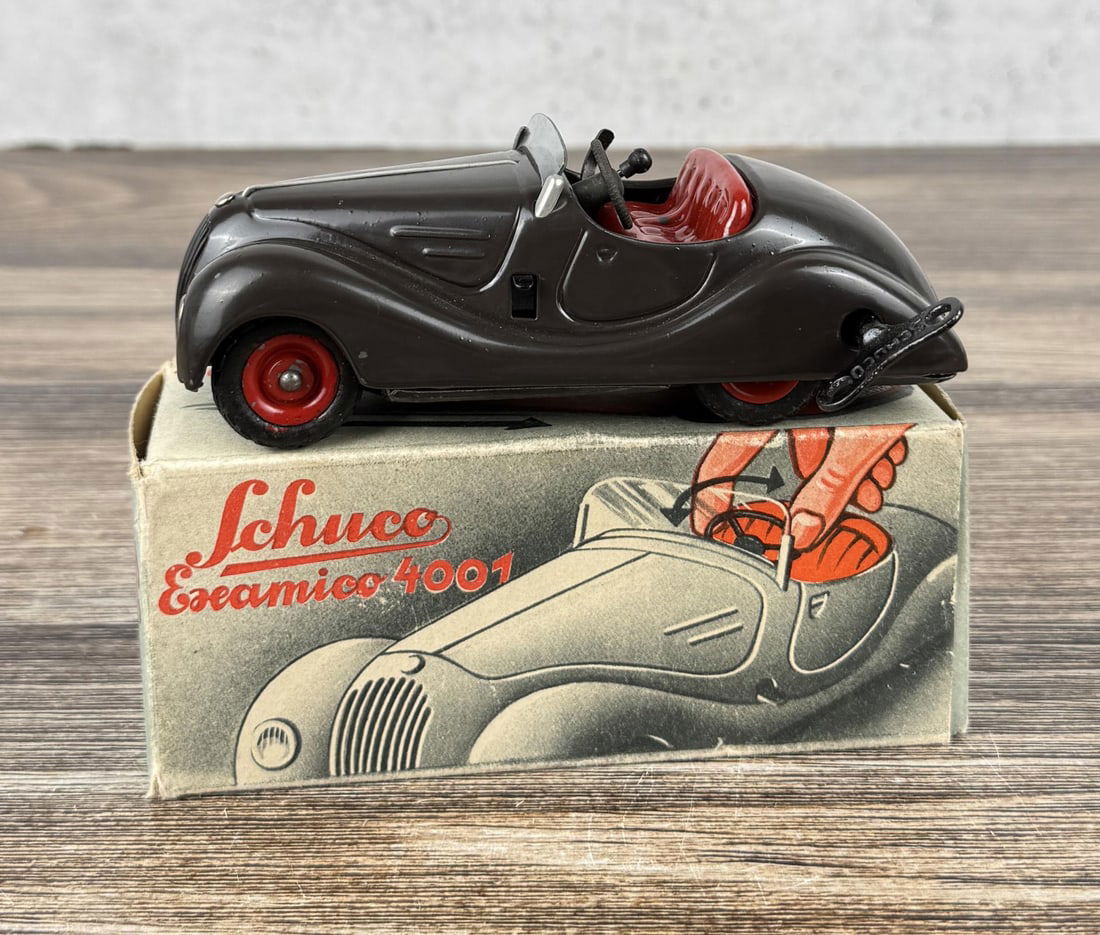 Schuco Examico 4001 Wind Up Toy Car: Comes with original box. Working.