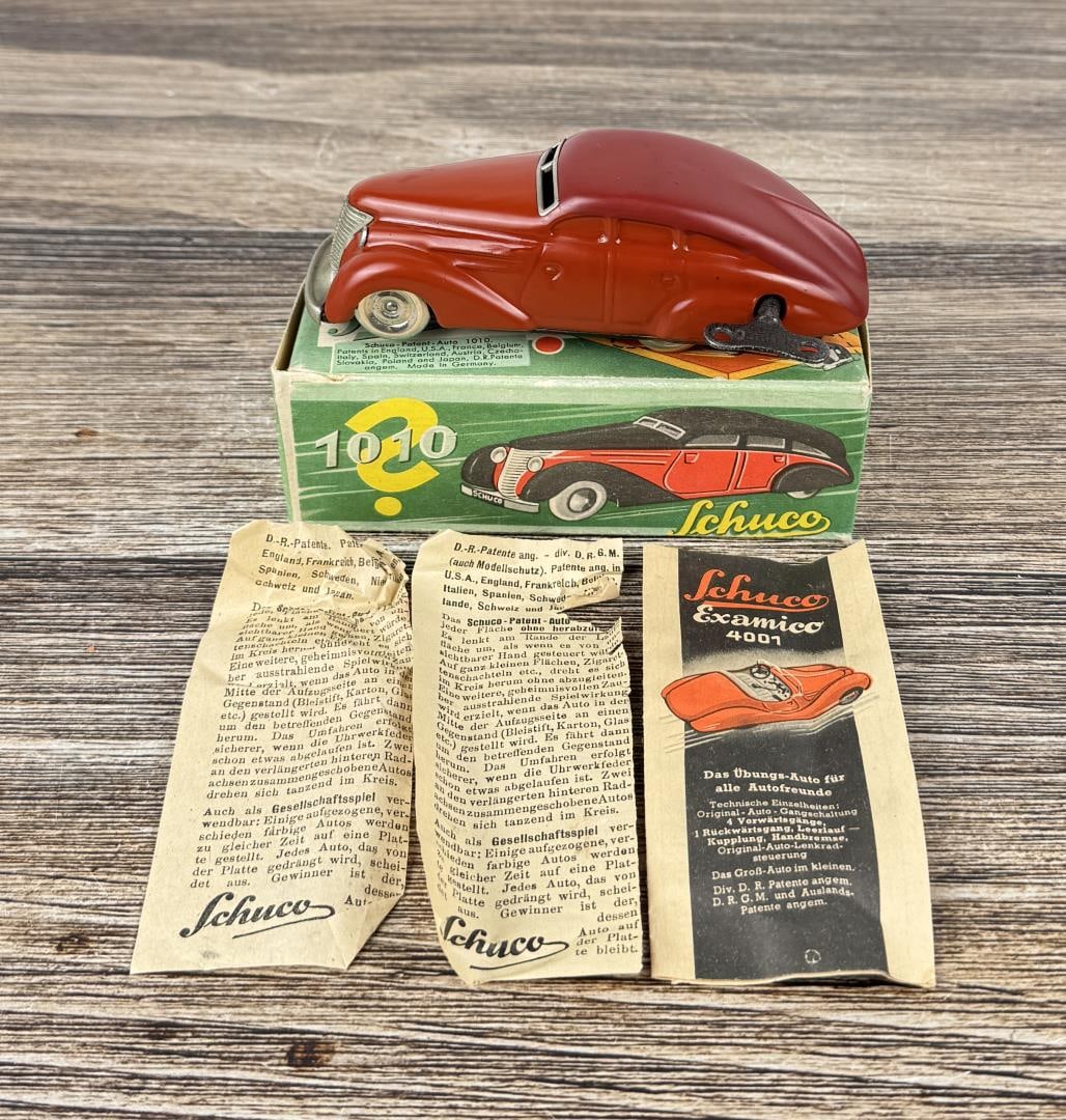 Schuco 1010 Wende Limousine Wind Up Toy Car: Working in original box.