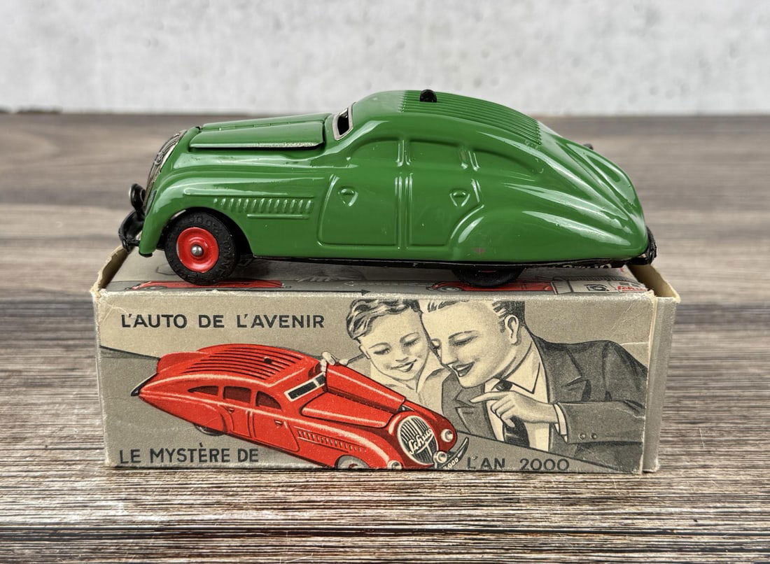 Schuco Kommando Anno 2000 Wind Up Toy Car: Working in original box.