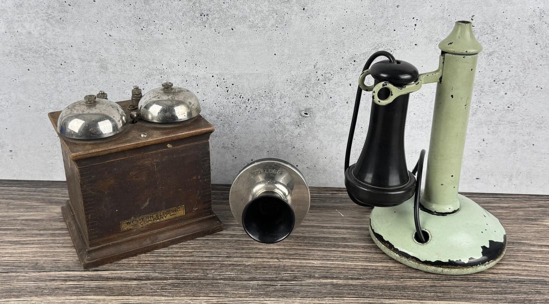 Kellogg Candlestick Telephone Parts: Sold for repair only.