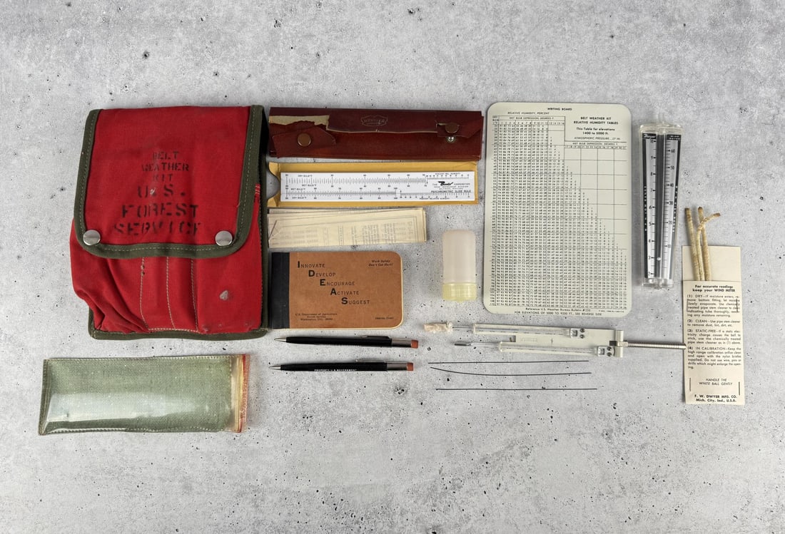 USFS US Forest Service Belt Kit: Nice example with contents.