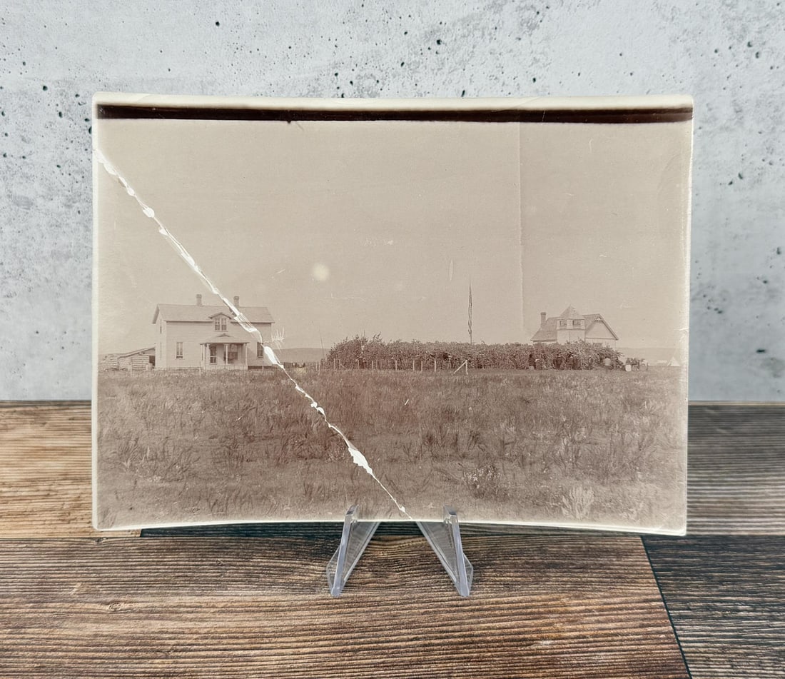 Reed Mission Standing Rock Reservation Photo: Our First Home at Fort Yates 1888 for 20 years called the Mission. 4 3/4" by 6 1/2". Provenance: The Estate of George W Reed Indian Missionary and Pastor of Standing Rock Reservation Fort Yates North 