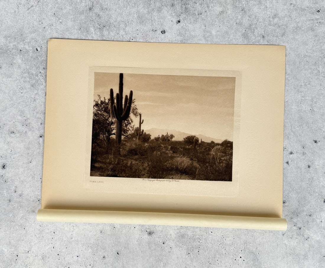 Edward Curtis Photogravure Pima Land (1 of 3)
