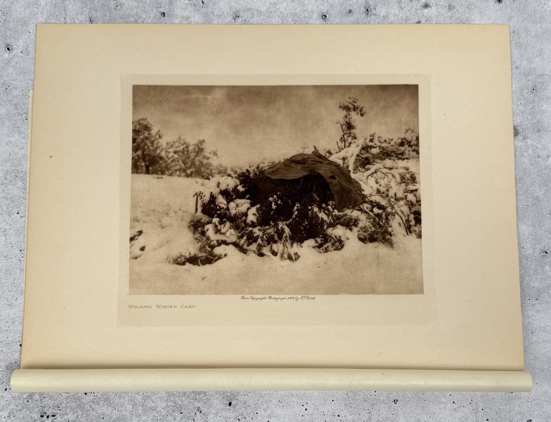 Edward Curtis Photogravure Walapai Winter Camp (1 of 3)