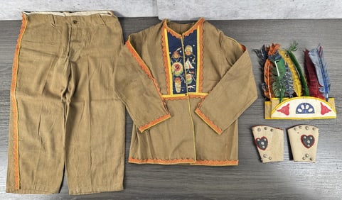 1940s Childs Indian Halloween Costume