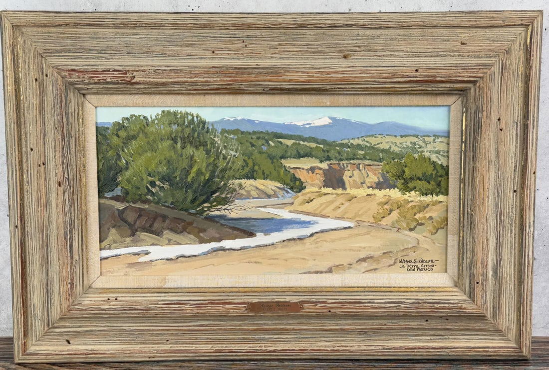 Wayne Wolfe La Tierra Arroyo New Mexico Painting (1 of 6)