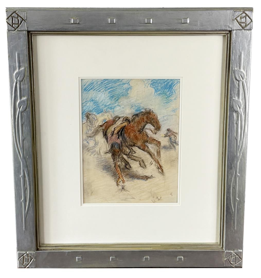 William Penhallow Henderson Rooster Pull Pastel (1 of 11)