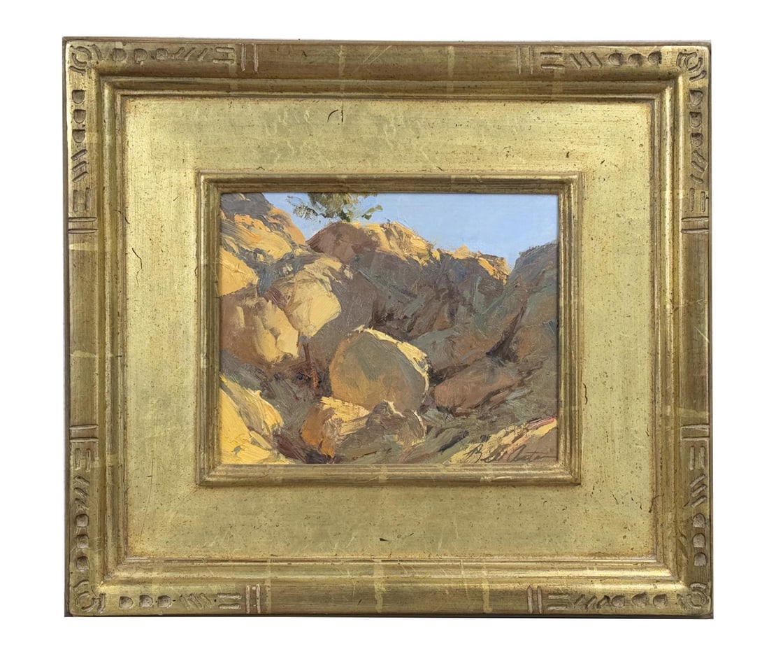 Bill Anton On a Sun Tipped Ledge Painting (1 of 5)