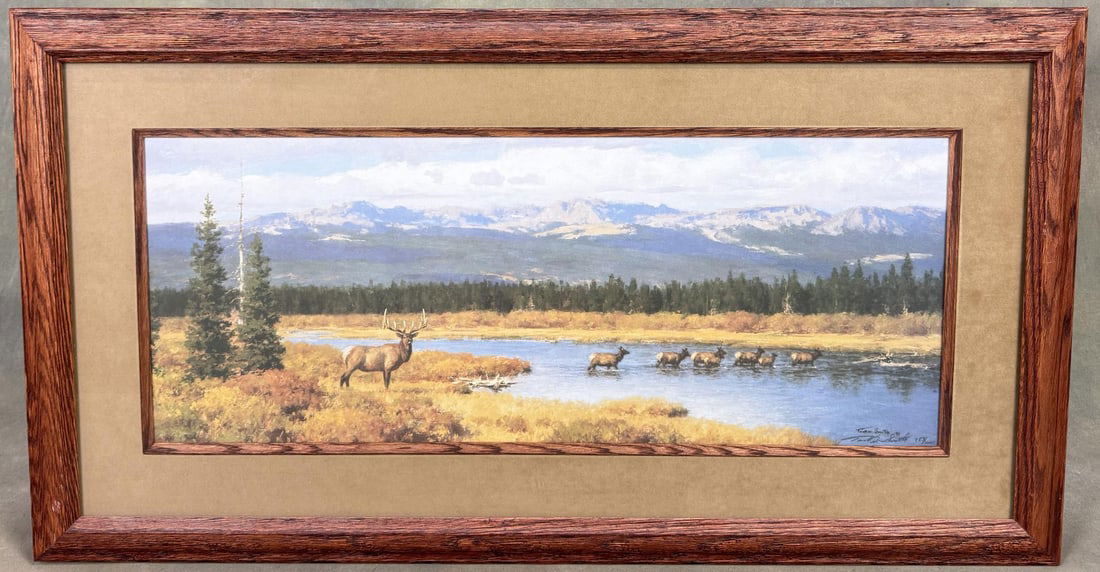 Tucker Smith Madison Crossing Print: Signed and numbered. 21" by 39".