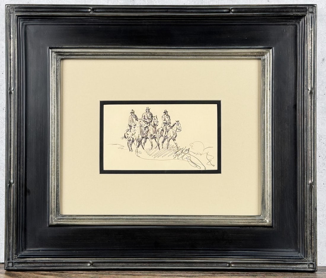 Jack (Jac) Elmo King Cowboy Drawing (1 of 4)