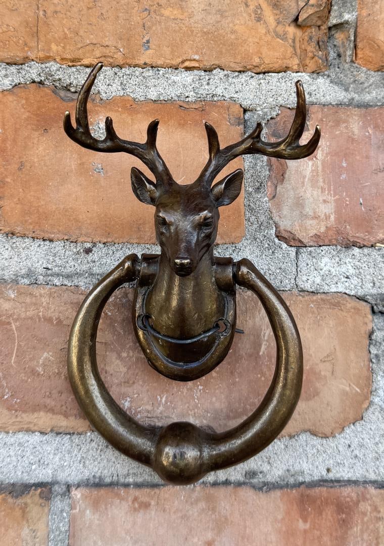 Shristy Hardware Brass Stag Door Knocker (1 of 7)