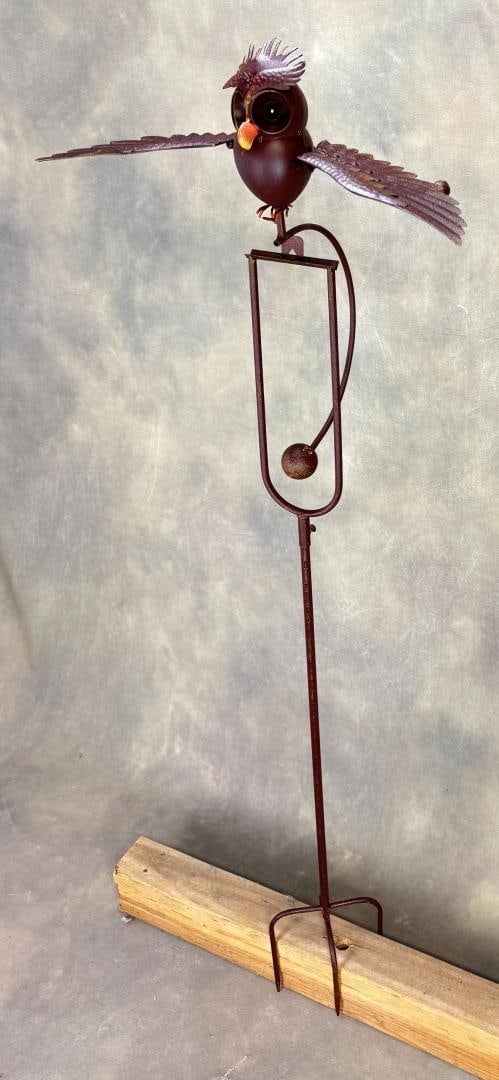 Decorative Tin Metal Garden Owl Wind Rocker (1 of 7)