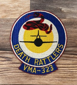 USMC Marine Corps Death Rattlers VMF-323 Patch