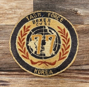 Korean War Task Force 77 Boxer CV21 Patch