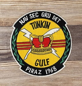 Vietnam War US Navy NAVSECGRU Tonkin Gulf Patch
