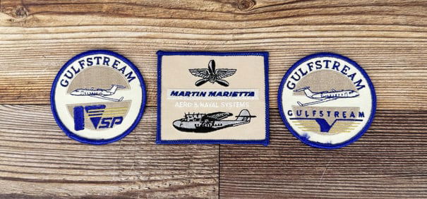 Group Of Gulfstream & Martin Marietta Patches