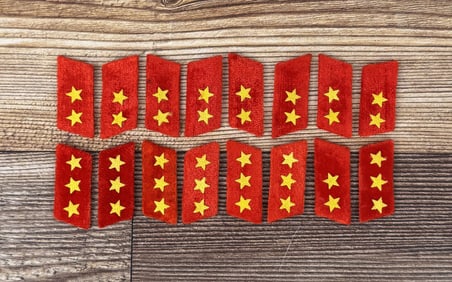 Group Of WW2 Japanese Army Type 98 Rank Insignia