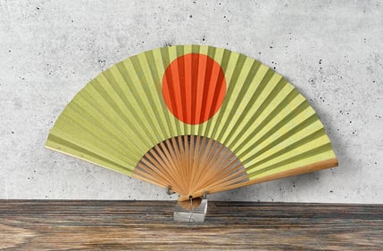 WW2 Japanese Hinomaru Patriotic Hand Fan