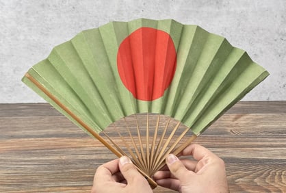 WW2 Japanese Hinomaru Patriotic Hand Fan