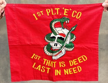 WW2 Battle Of Okinawa Presentation Flag