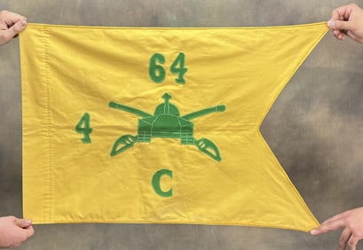 Vietnam Era 64th Armor Regiment Tusker Guidon