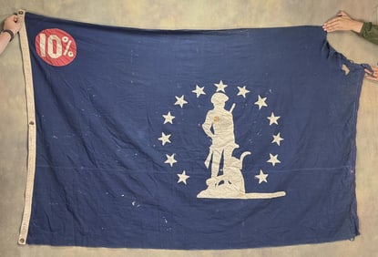 WW2 War Bonds Minute Man Flag