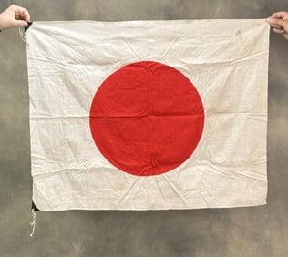 WW2 Japanese Captured Hinomaru Meatball Flag