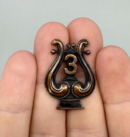 WW1 WWI US Officer Musician Collar Device