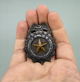 WW2 US Navy Police Chief USS Alcor Badge