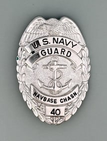 US Navy Naval Base Charleston Guard Badge